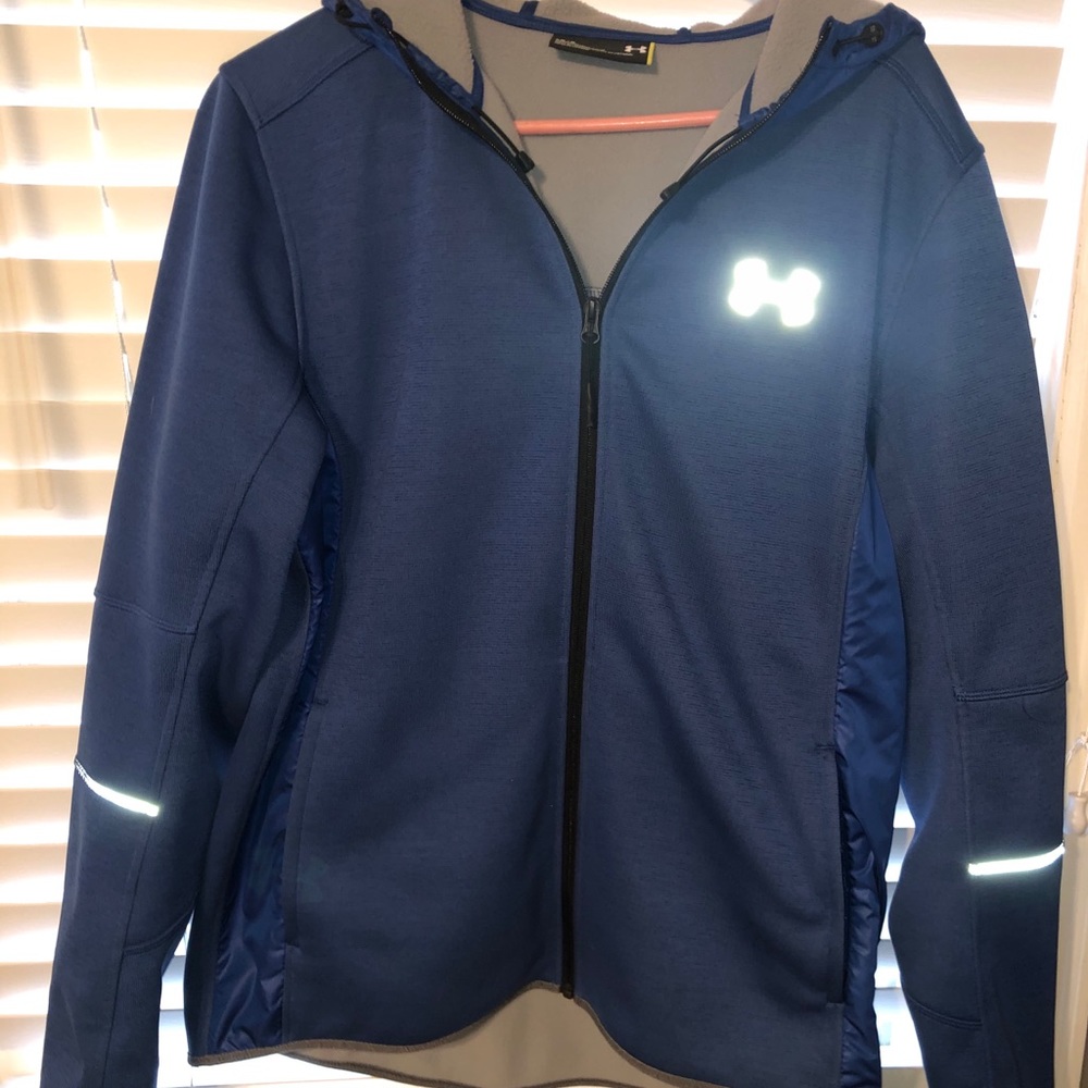 Under Armour fleeced lined zip-up jacket